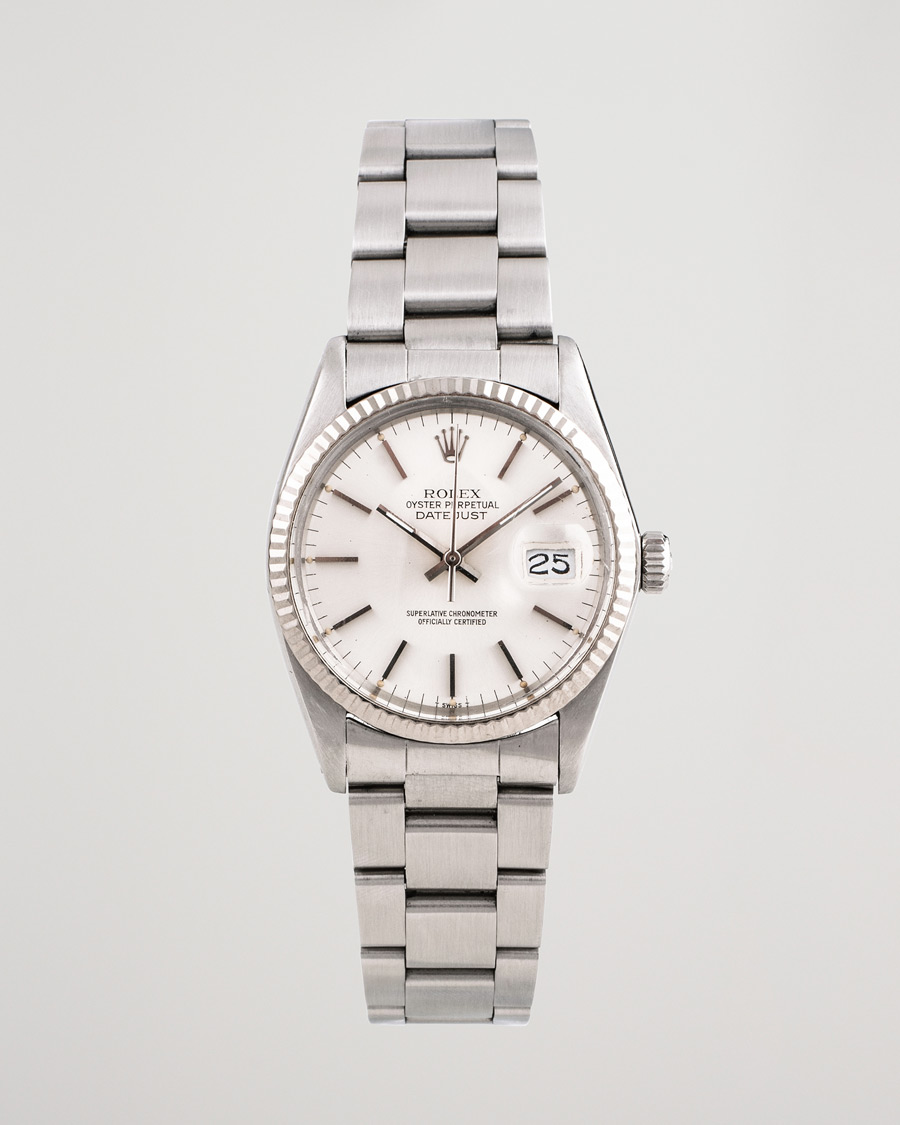 Heren | Rolex Pre-Owned Datejust 16014 Oyster Perpetual Steel Silver Steel Silver | Rolex Pre-Owned | Datejust 16014 Oyster Perpetual Steel Silver Steel Silver