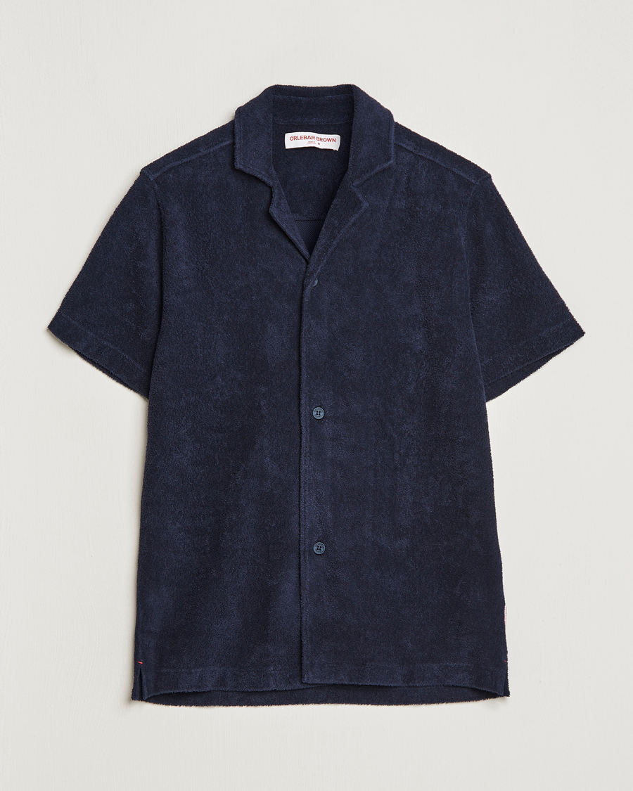 Heren | Overhemden | Orlebar Brown | Howell Short Sleeve Terry Shirt Night Iris