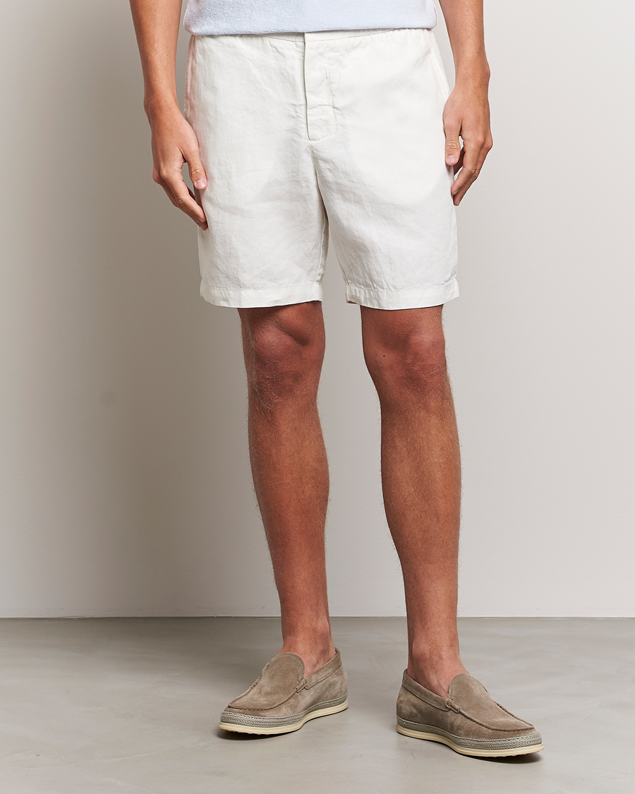 Heren | Orlebar Brown | Orlebar Brown | Cornell Linen Shorts Sandbar