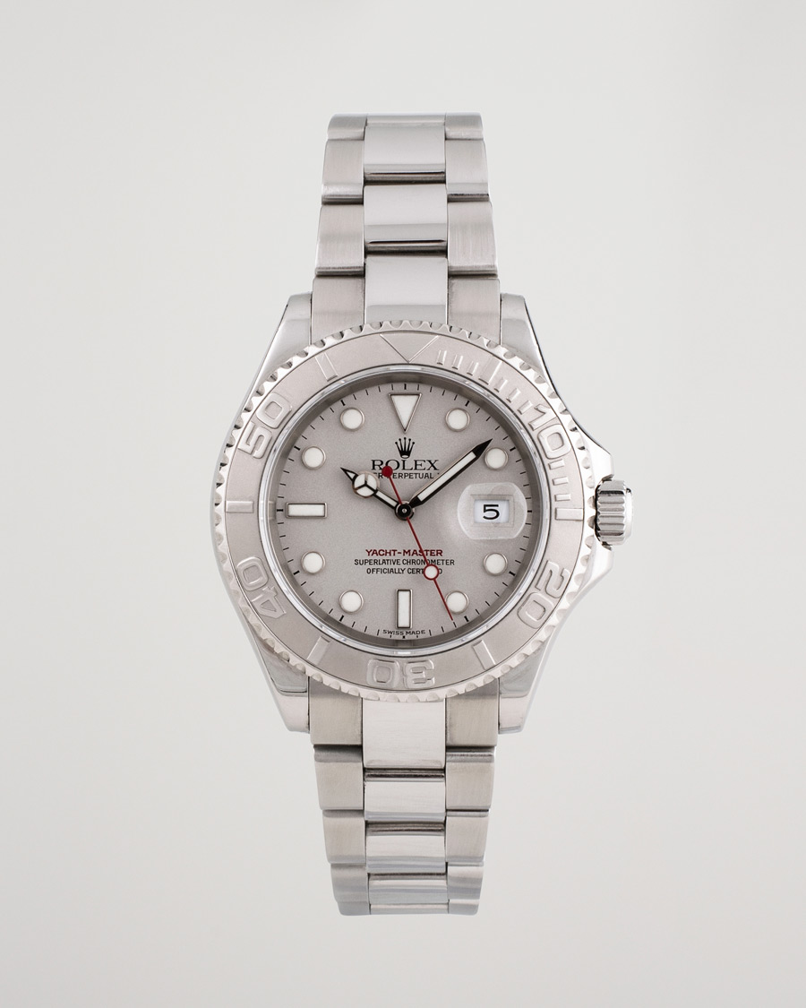 Heren | Pre-Owned & Vintage Watches | Rolex Pre-Owned | Yacht Master 16622 Oyster Perpetual Steel Platinum Steel Silver
