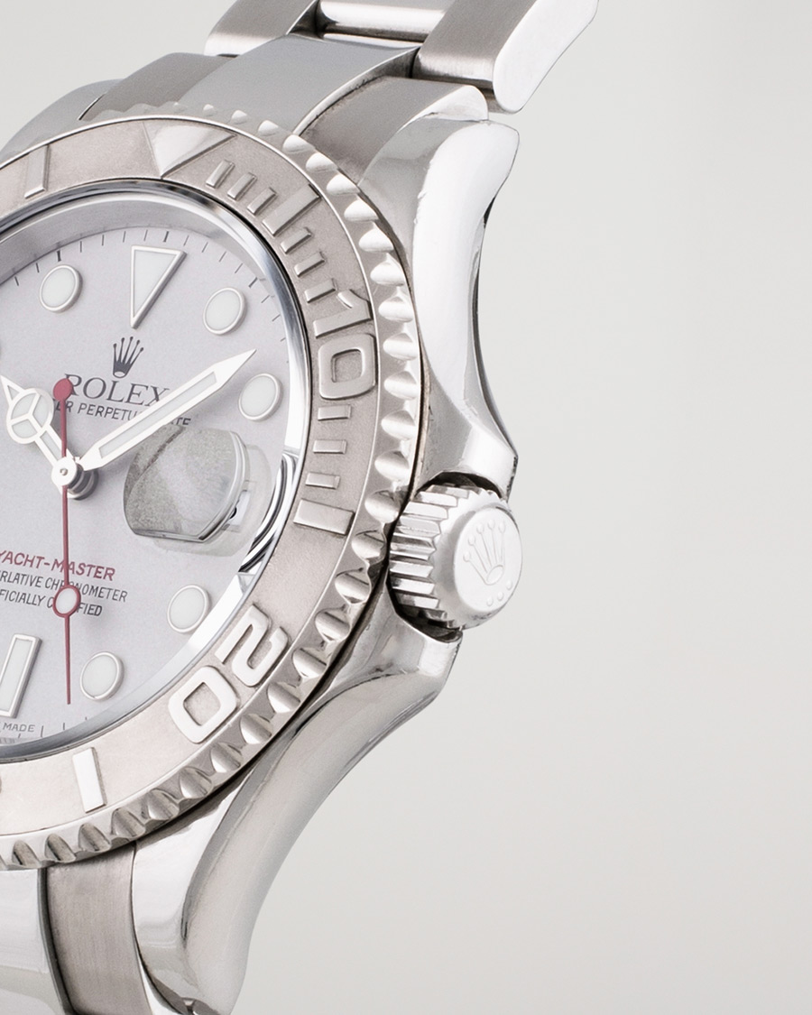 Heren | Pre-Owned & Vintage Watches | Rolex Pre-Owned | Yacht Master 16622 Oyster Perpetual Steel Platinum Steel Silver
