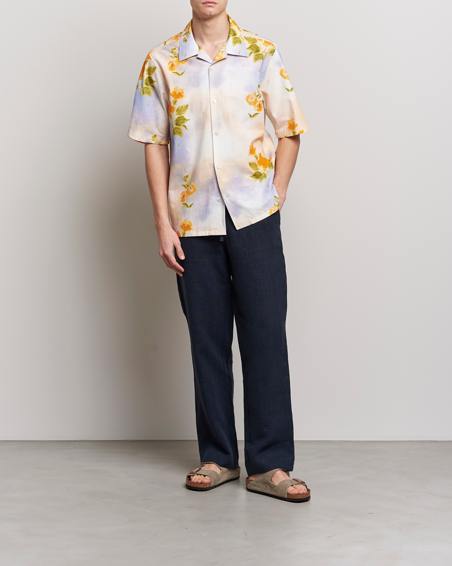 Heren | Overhemden | NN07 | Ole Short Sleeve Printed Cotton/Tencel Shirt Multi