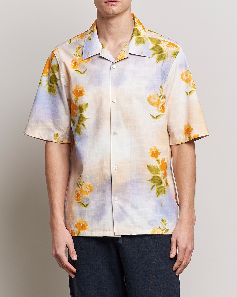 Heren | Overhemden | NN07 | Ole Short Sleeve Printed Cotton/Tencel Shirt Multi