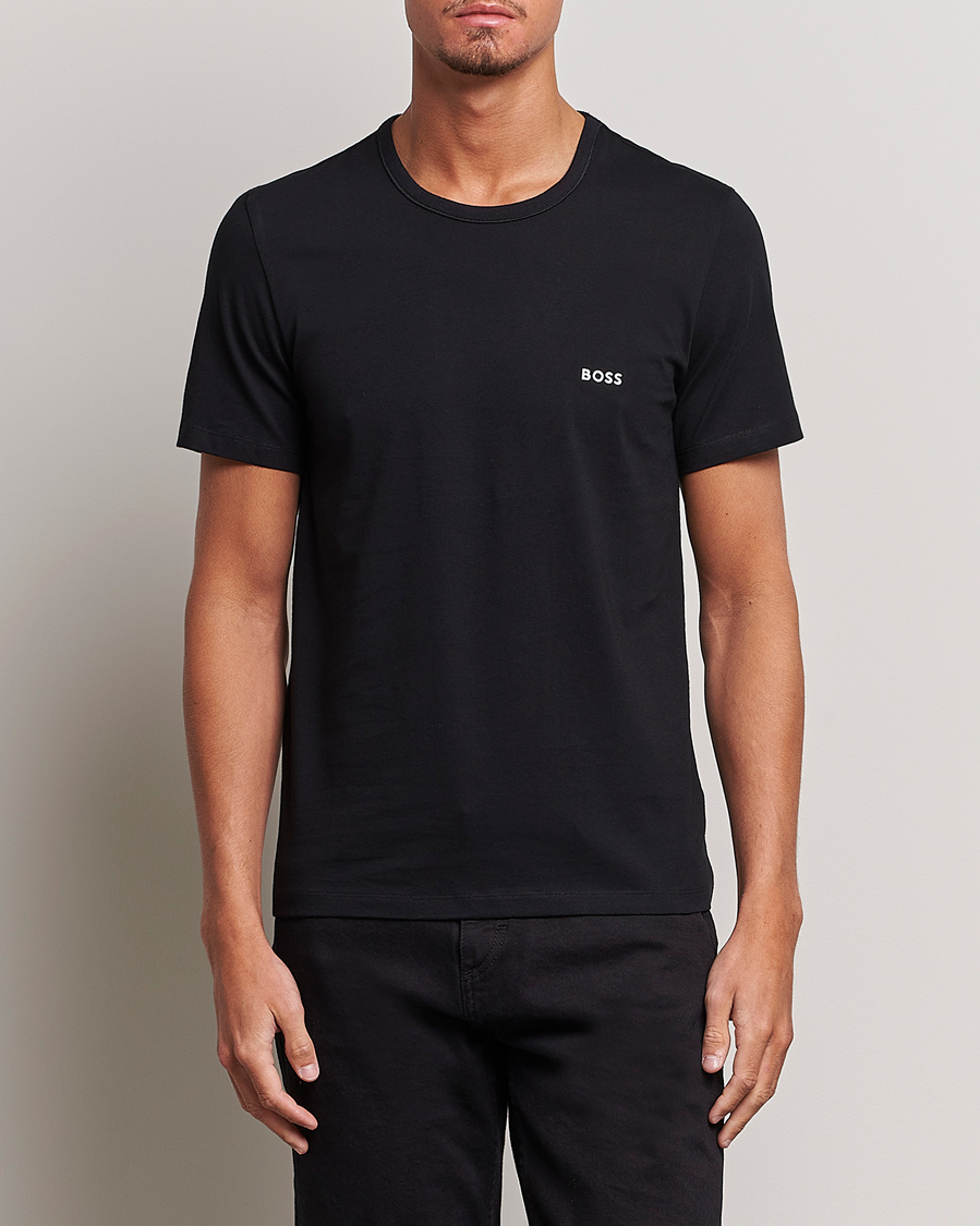 Heren | BOSS | BOSS BLACK | 3-Pack Crew Neck T-Shirt Navy/Blue/Black