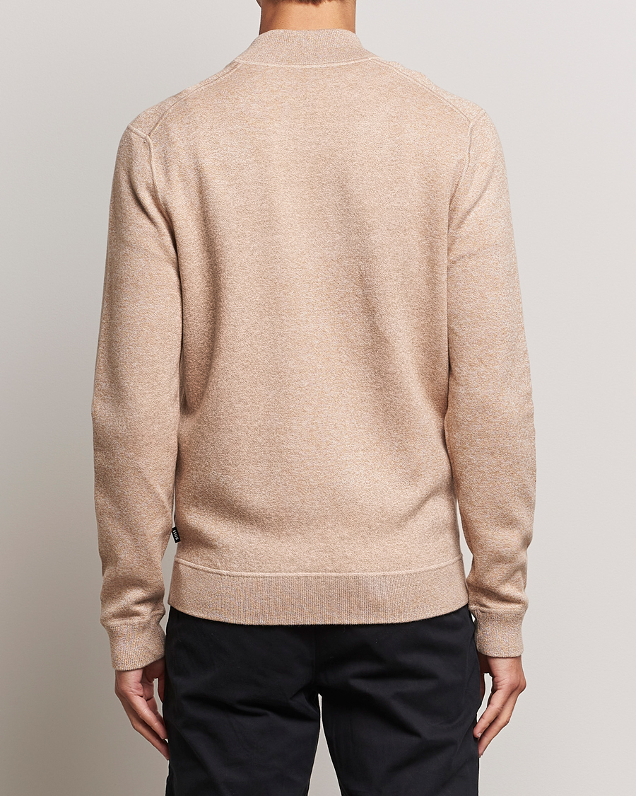 Heren | Truien | BOSS BLACK | Onorto Full Zip Sweater Medium Beige