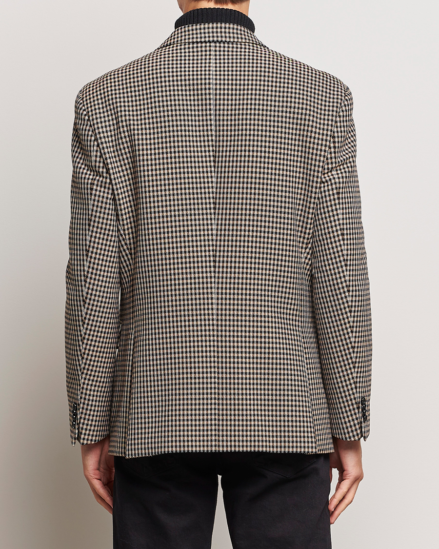 Heren | Blazers | BOSS BLACK | Carper Tweed Checked Double Breasted Blazer Beige