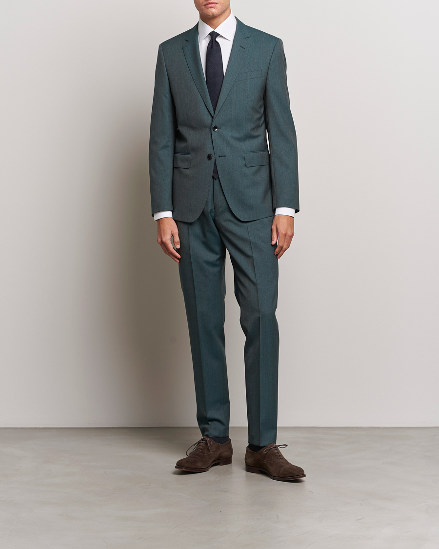 Heren | Pakken | BOSS BLACK | Huge Wool Suit Open Green