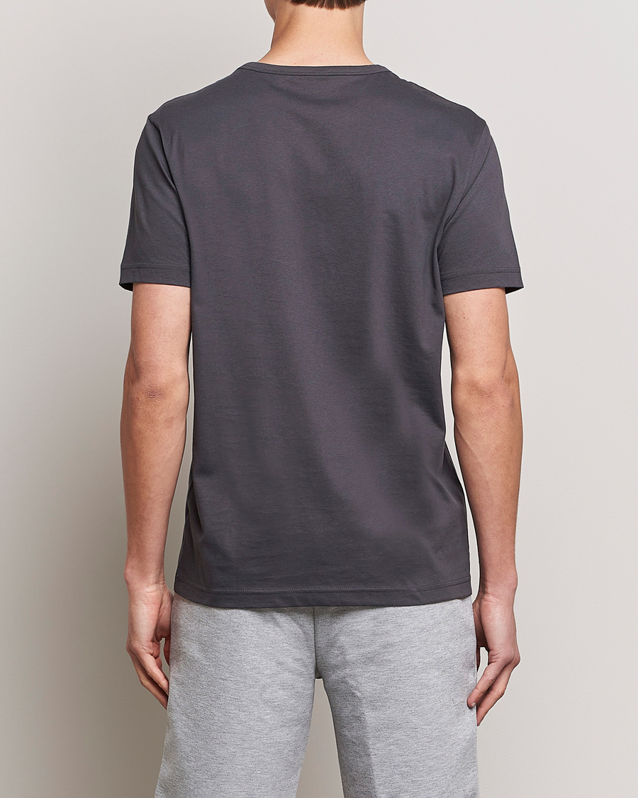 Heren | T-shirts | BOSS GREEN | Curved Logo Crew Neck T-Shirt Dark Grey