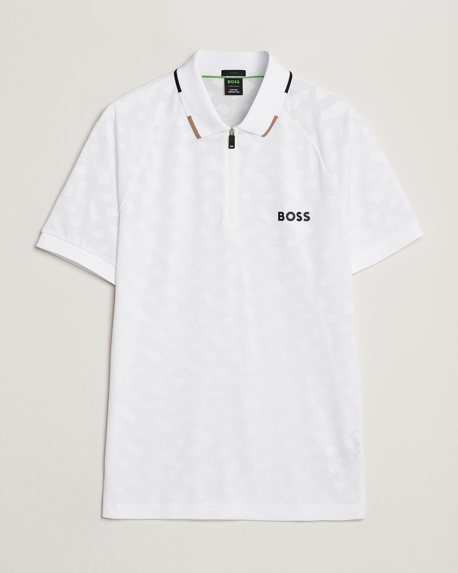 Heren | Polo's | BOSS GREEN | Philix MB Monogram Polo White