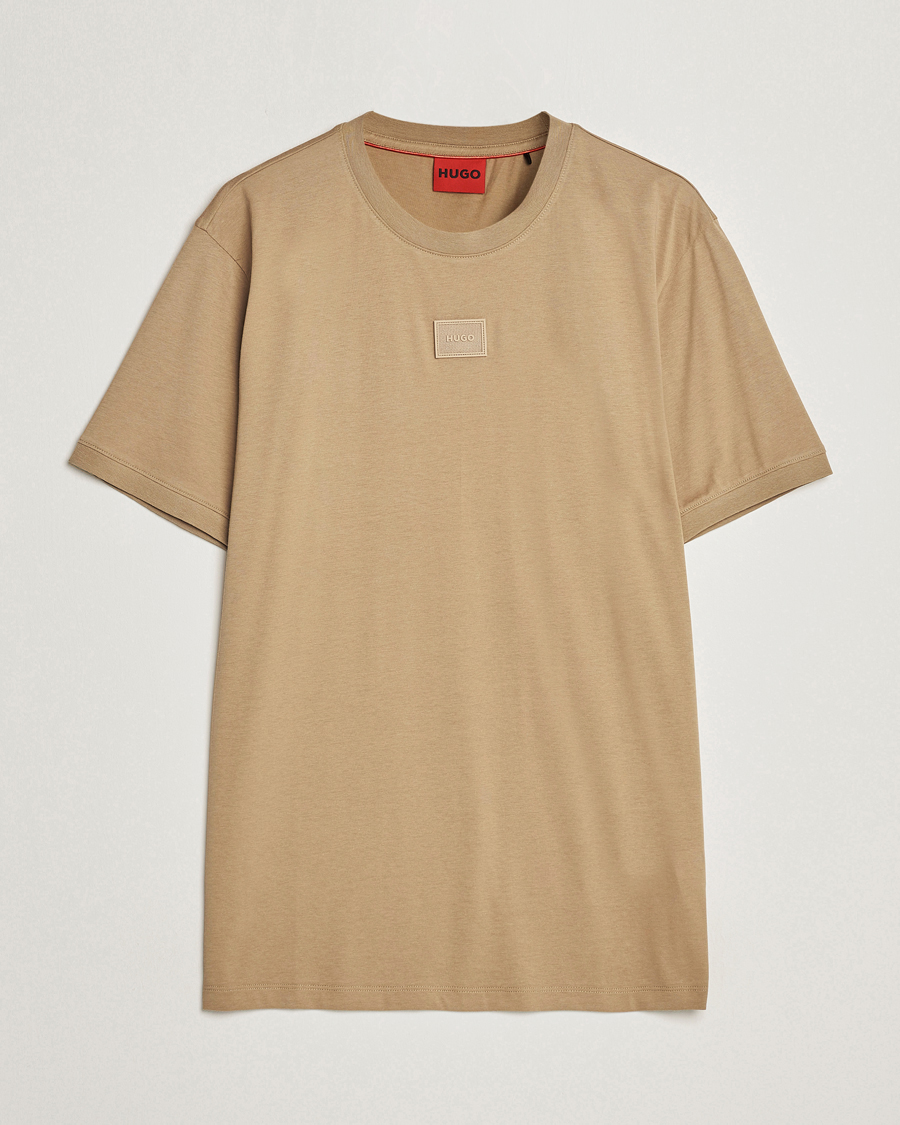Heren | T-shirts | HUGO | Diragolino Crew Neck T-Shirt Open Brown