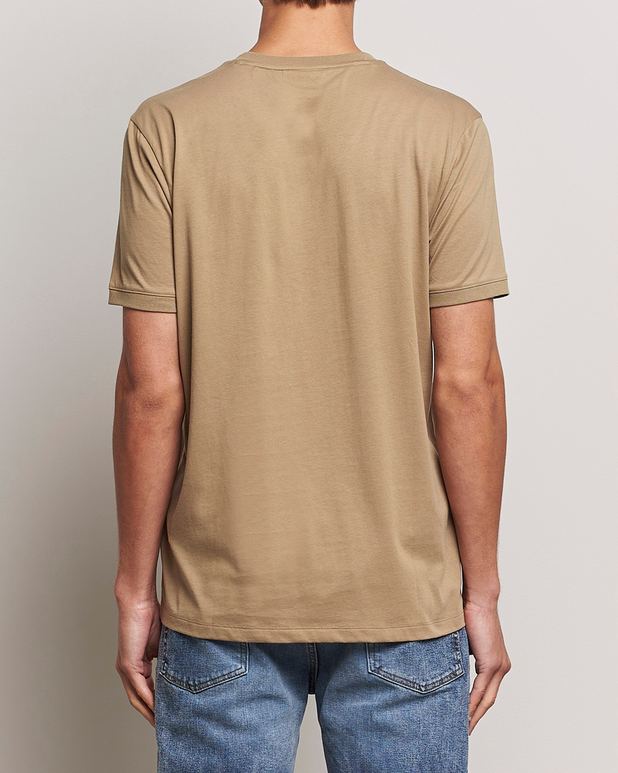 Heren | T-shirts | HUGO | Diragolino Crew Neck T-Shirt Open Brown