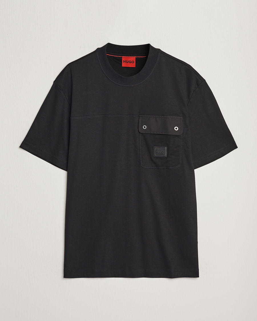 Heren |  | HUGO | Dyans Crew Neck Pocket T-Shirt Black