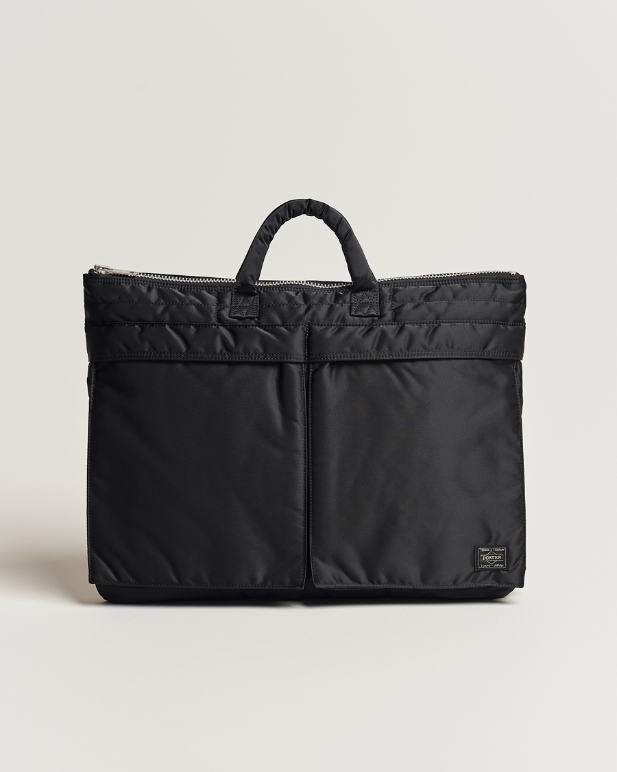 Heren | Porter-Yoshida & Co. Tanker Short Helmet Bag Black | Porter-Yoshida & Co. | Tanker Short Helmet Bag Black