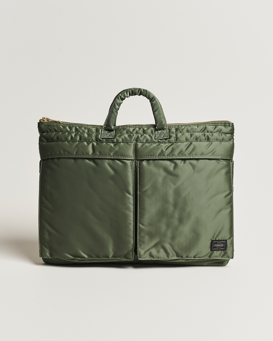 Heren | Tassen | Porter-Yoshida & Co. | Tanker Short Helmet Bag Sage Green