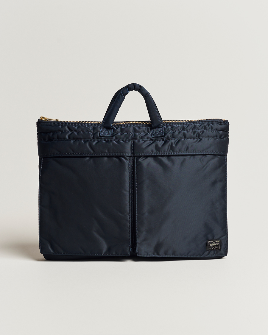 Heren | Porter-Yoshida & Co. Tanker Short Helmet Bag Iron Blue | Porter-Yoshida & Co. | Tanker Short Helmet Bag Iron Blue