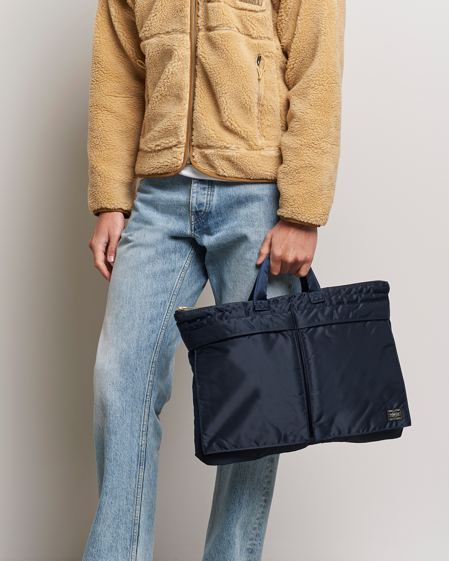 Heren | Porter-Yoshida & Co. Tanker Short Helmet Bag Iron Blue | Porter-Yoshida & Co. | Tanker Short Helmet Bag Iron Blue