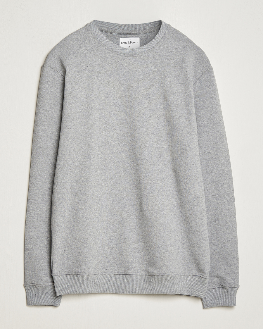 Heren | Truien | Bread & Boxers | Loungewear Crew Neck Sweatshirt Grey Melange