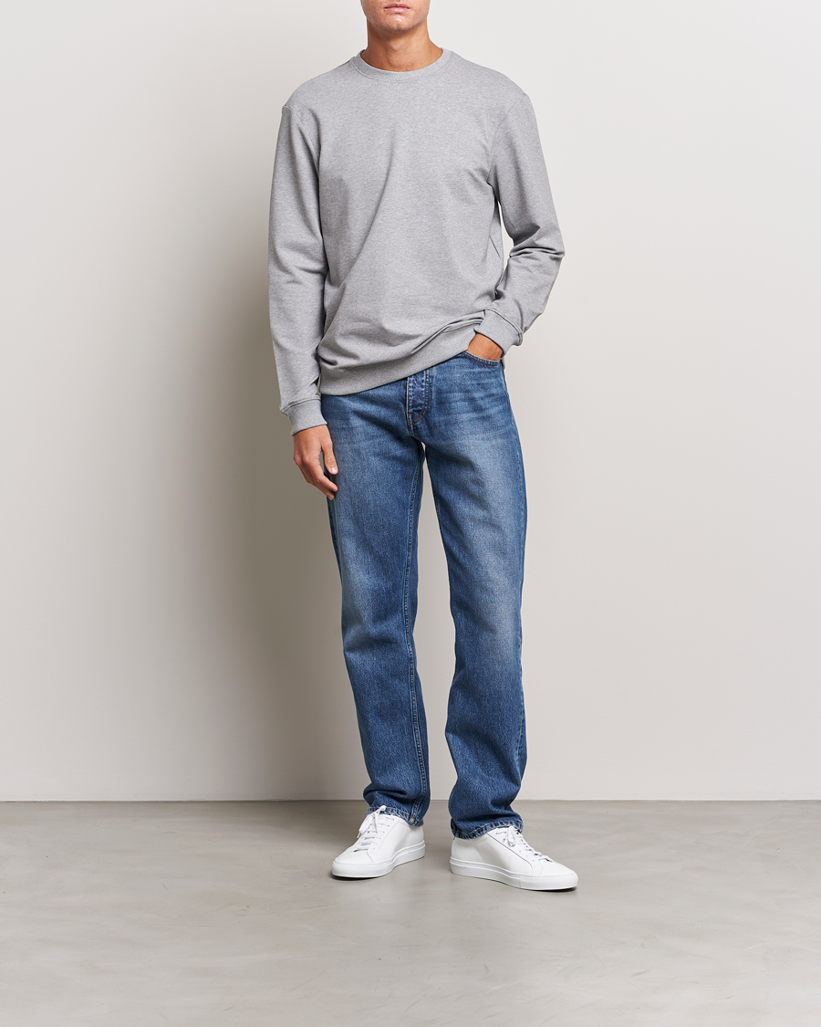 Heren | Truien | Bread & Boxers | Loungewear Crew Neck Sweatshirt Grey Melange