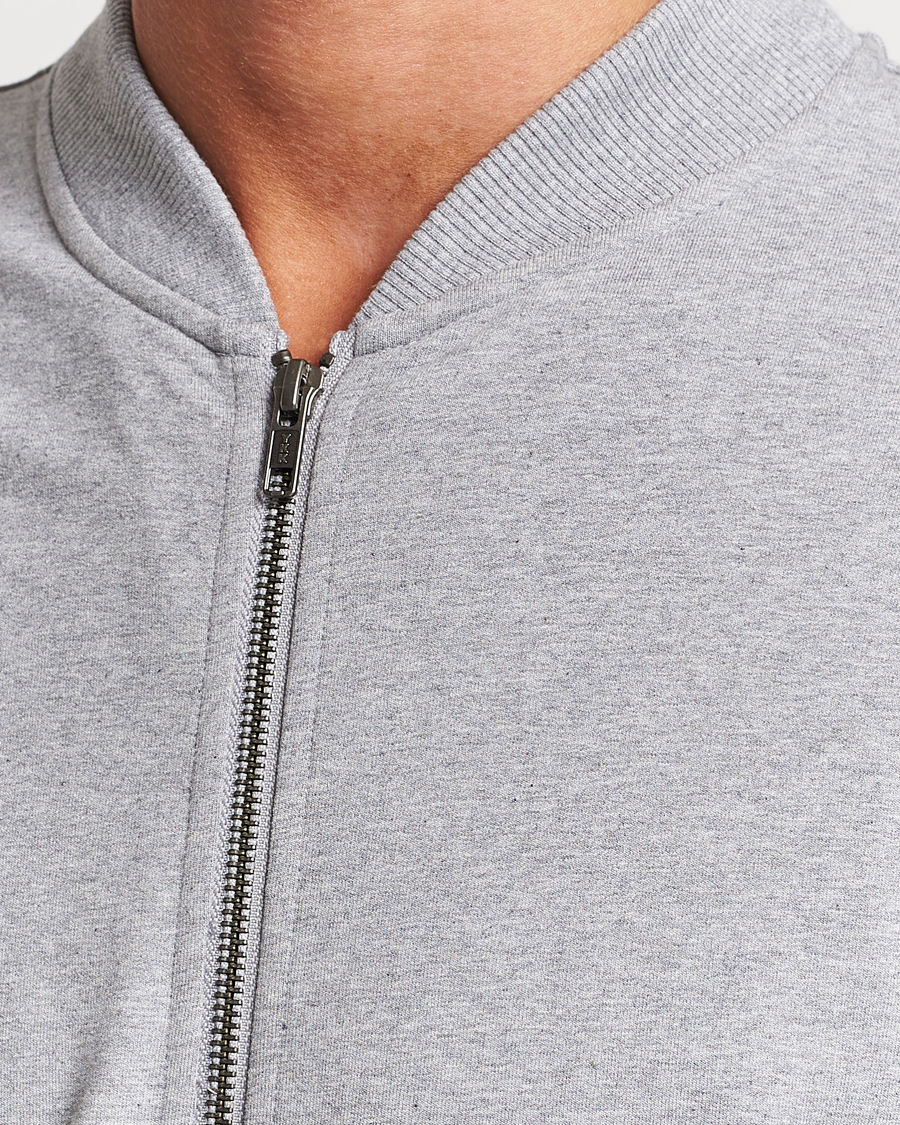 Heren | Truien | Bread & Boxers | Loungewear Full Zip Sweater Grey Melange
