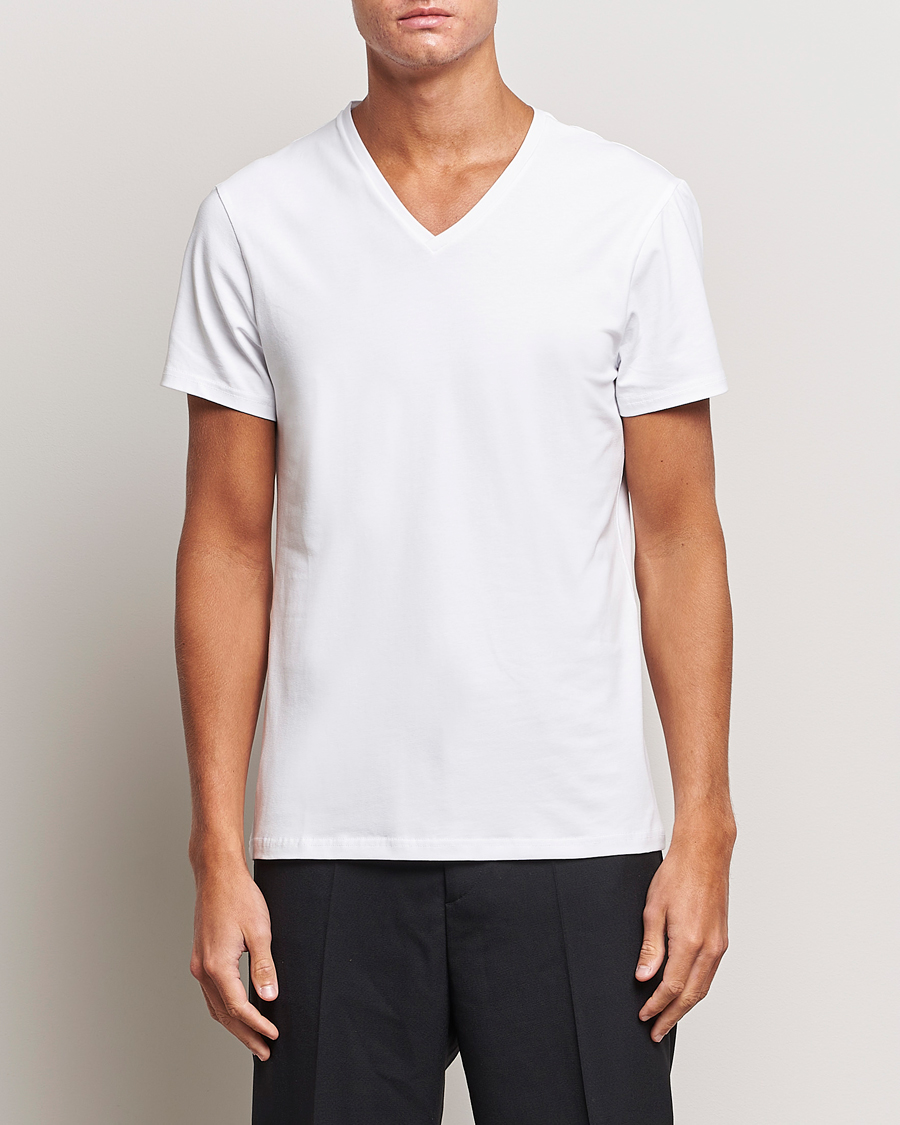 Heren | T-shirts | Bread & Boxers | 2-Pack V-Neck T-Shirt White