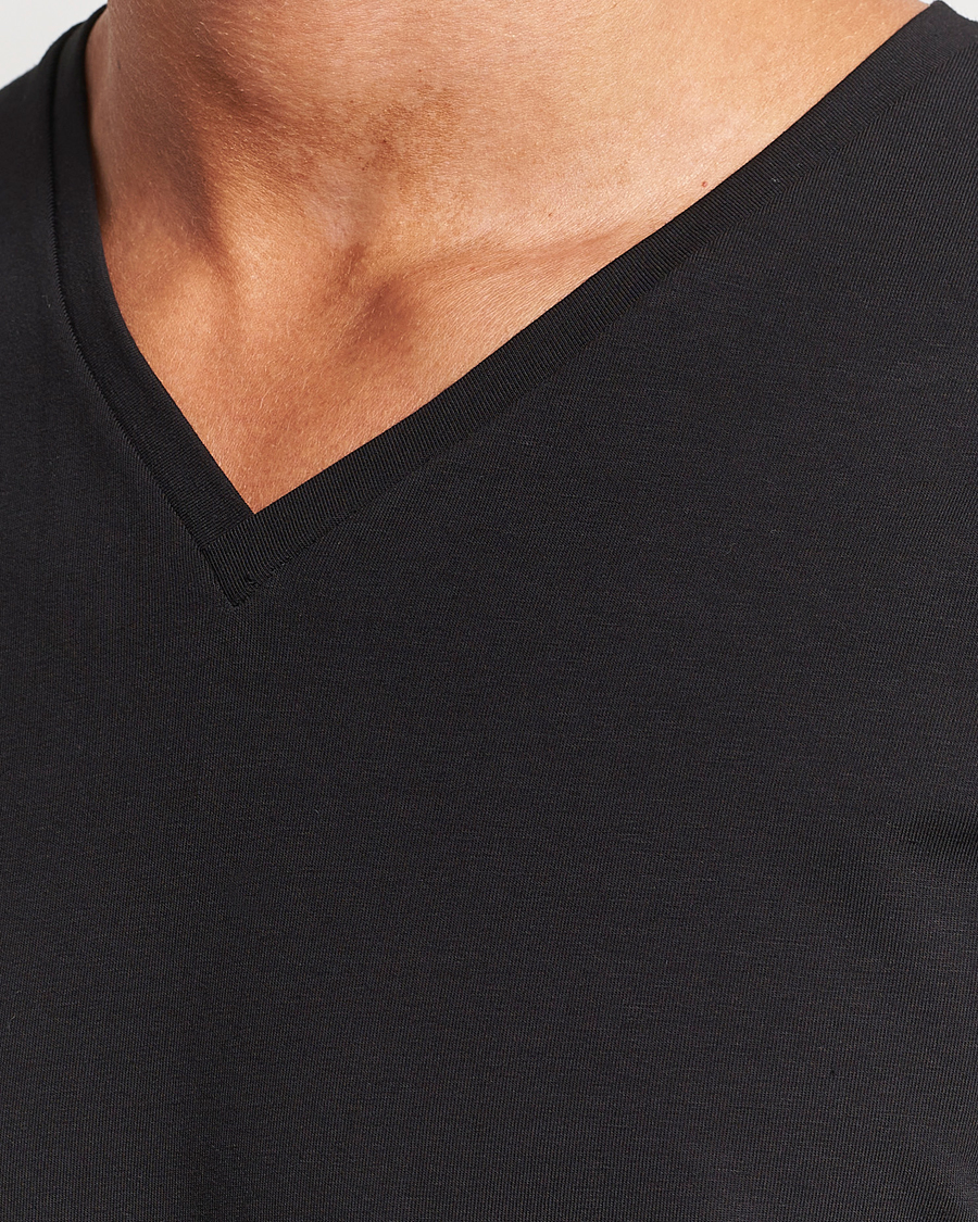 Heren | T-shirts | Bread & Boxers | 2-Pack V-Neck T-Shirt Black