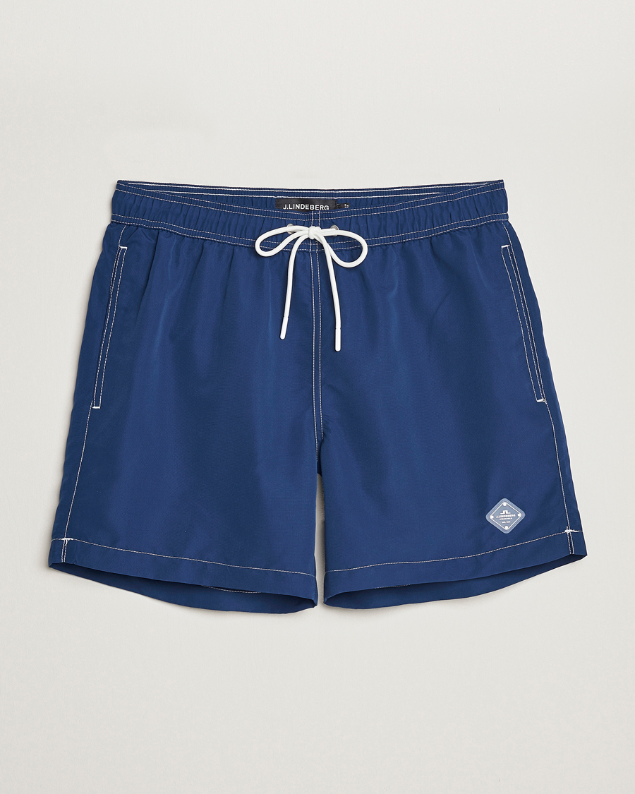 Heren | Zwembroek | J.Lindeberg | Banks Solid Swimshorts Midnight Blue