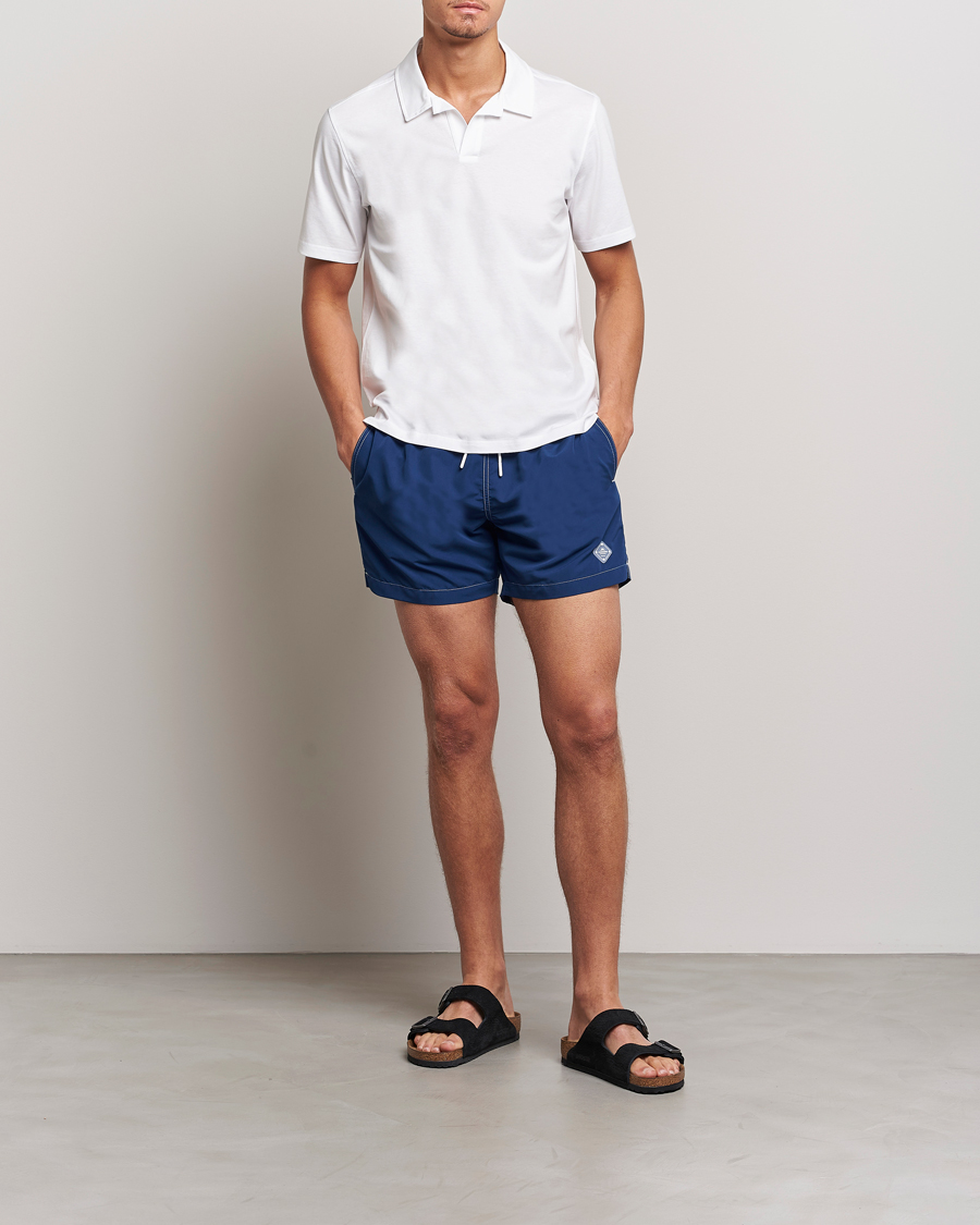 Heren | Zwembroek | J.Lindeberg | Banks Solid Swimshorts Midnight Blue