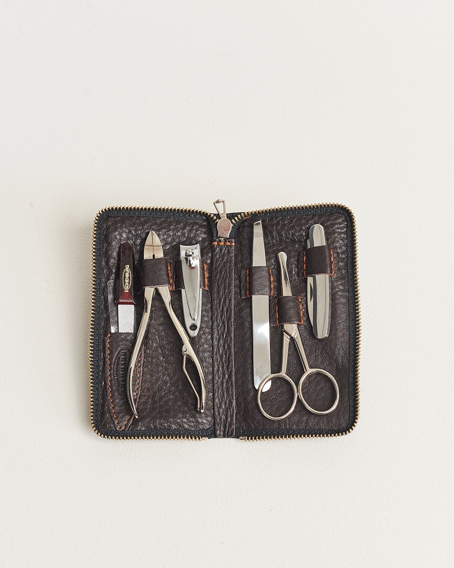 Heren | Thuis | F. Hammann | Men's Manicure Set Dark Brown
