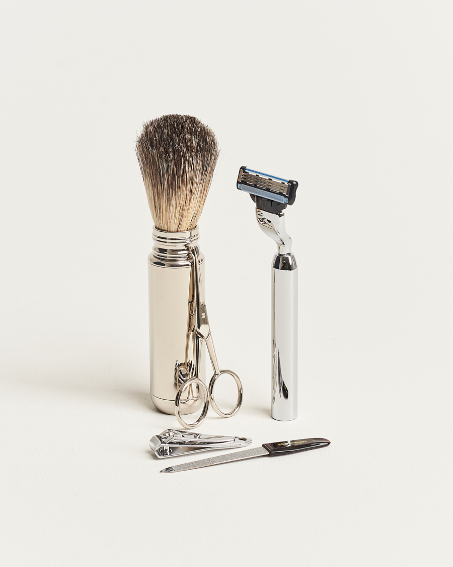 Heren | F. Hammann | F. Hammann | Shaving and Manicure Set Dark Brown