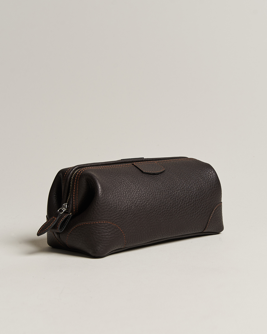 Heren | Toilettassen | F. Hammann | Large Washbag Dark Brown