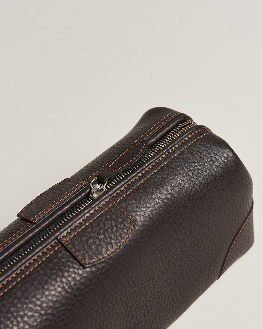 Heren | Tassen | F. Hammann | Large Washbag Dark Brown