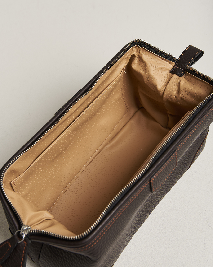 Heren | Tassen | F. Hammann | Large Washbag Dark Brown