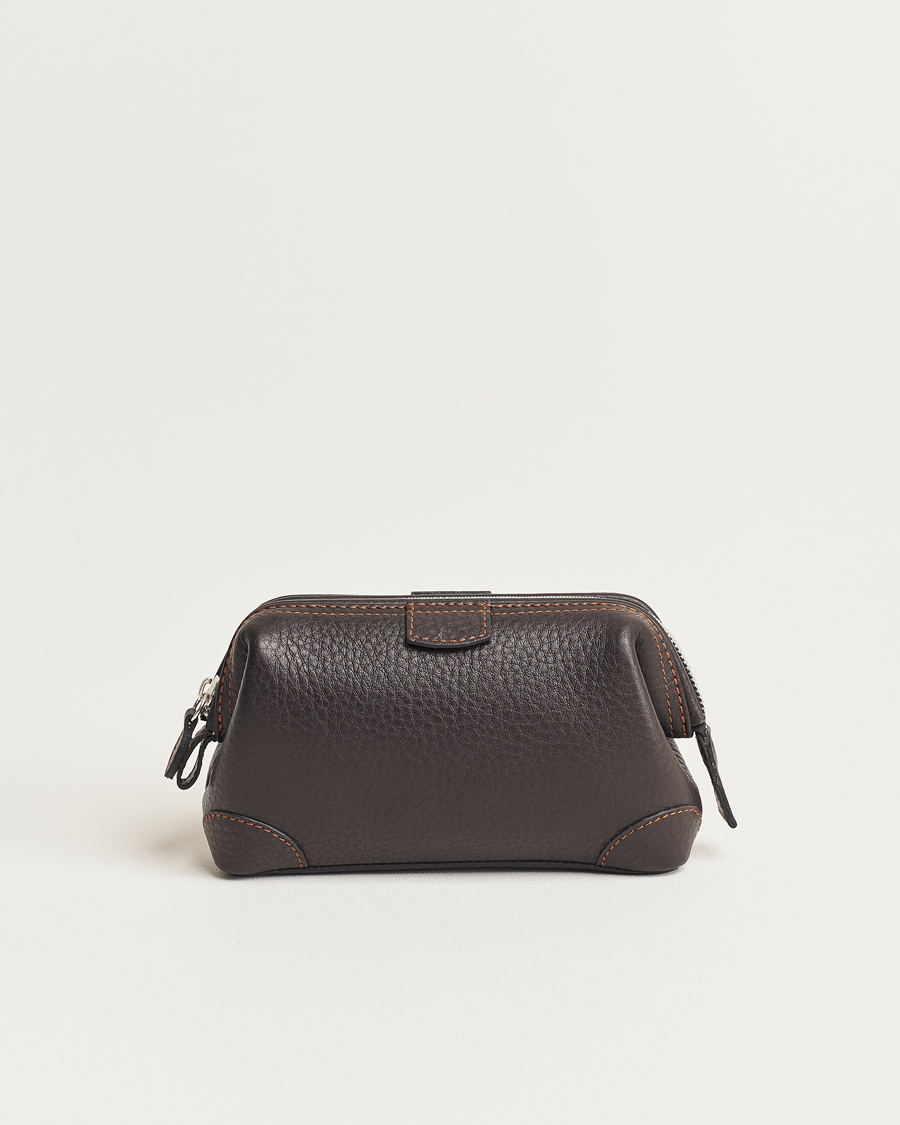 Heren | Tassen | F. Hammann | Small Washbag Dark Brown
