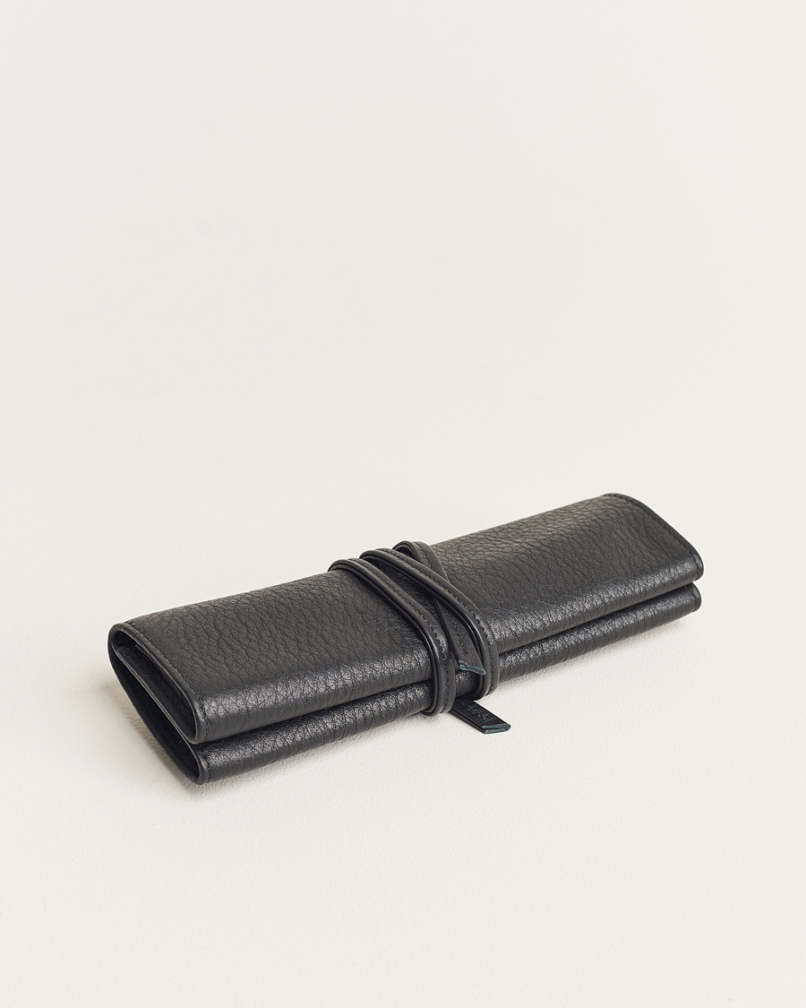 Heren | Horloge opwinders en dozen | F. Hammann | Flat Travel Watchroll Black