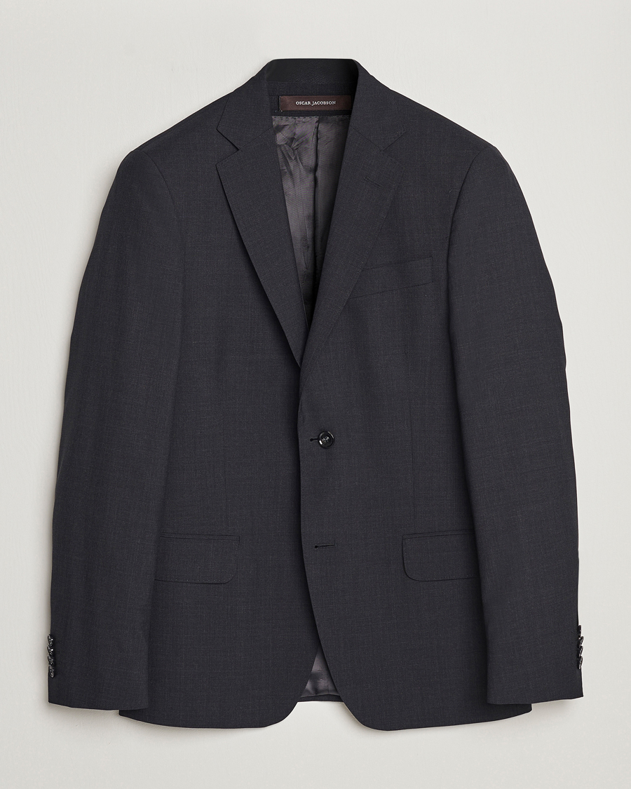 Heren | Blazers | Oscar Jacobson | Edmund Wool Blazer Grey