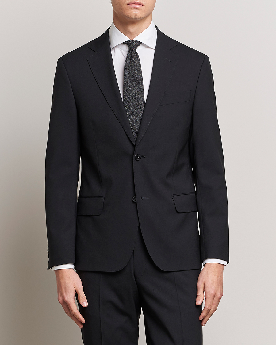 Heren | Business & Beyond | Oscar Jacobson | Edmund Wool Blazer Black