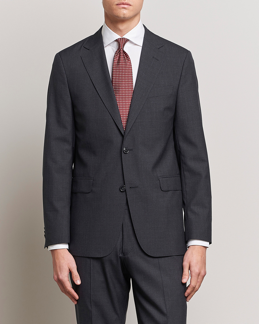 Men | Suit Jackets | Oscar Jacobson | Falk Wool Blazer Grey