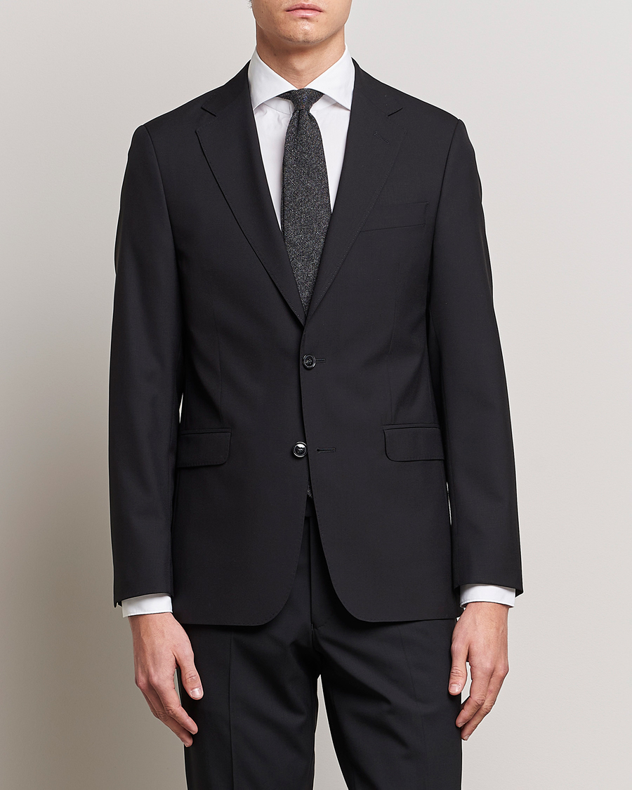 Heren | Afdelingen | Oscar Jacobson | Falk Wool Blazer Black