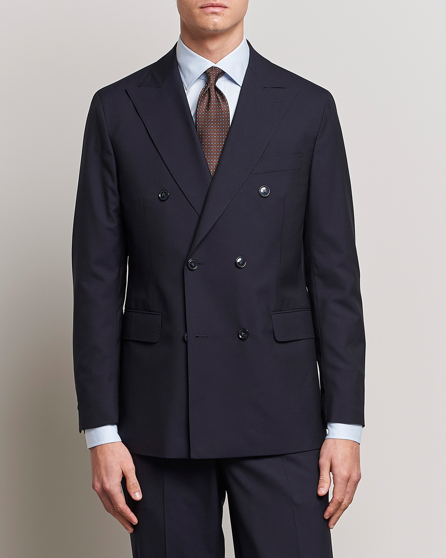 Heren |  | Oscar Jacobson | Farris Wool Blazer Navy