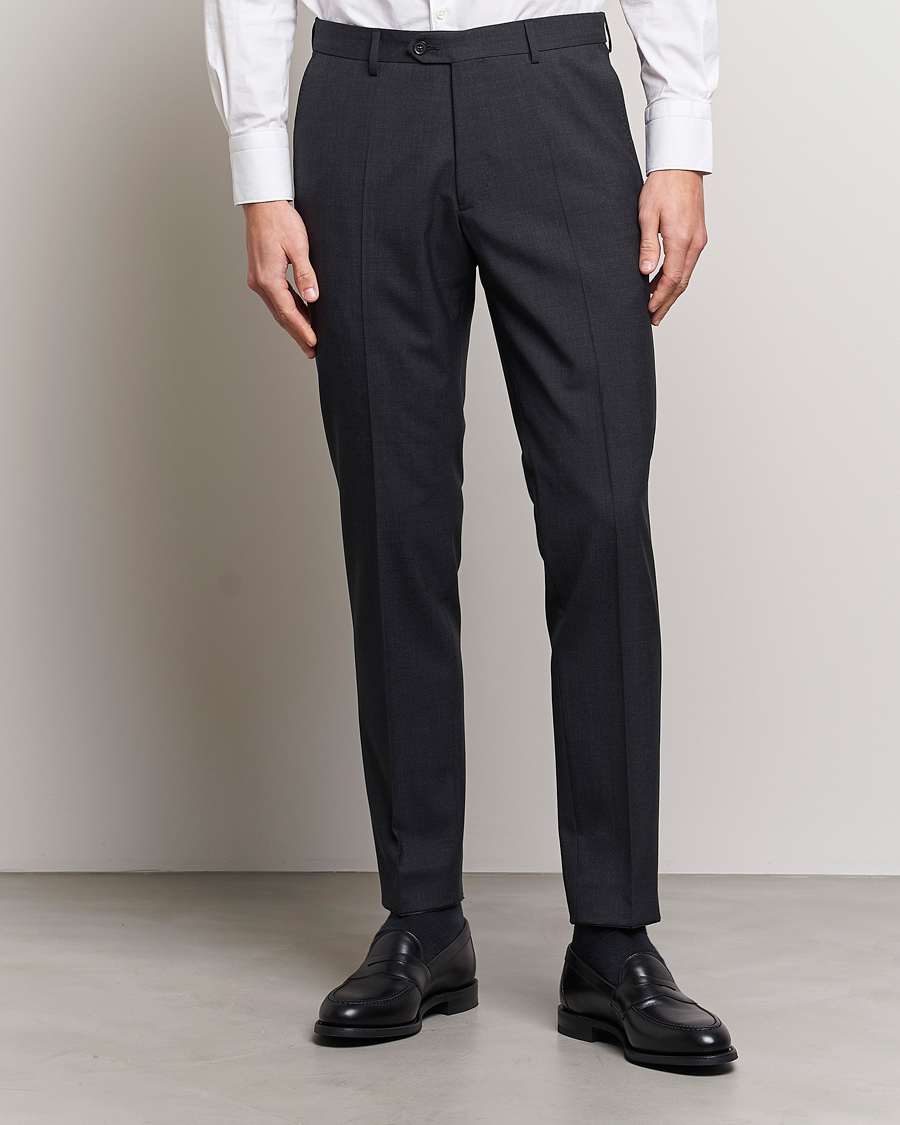 Heren | Pakbroeken | Oscar Jacobson | Denz Wool Trousers Grey