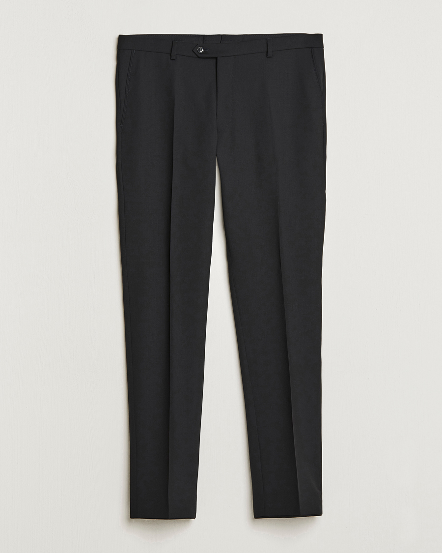 Heren |  | Oscar Jacobson | Denz Wool Trousers Black