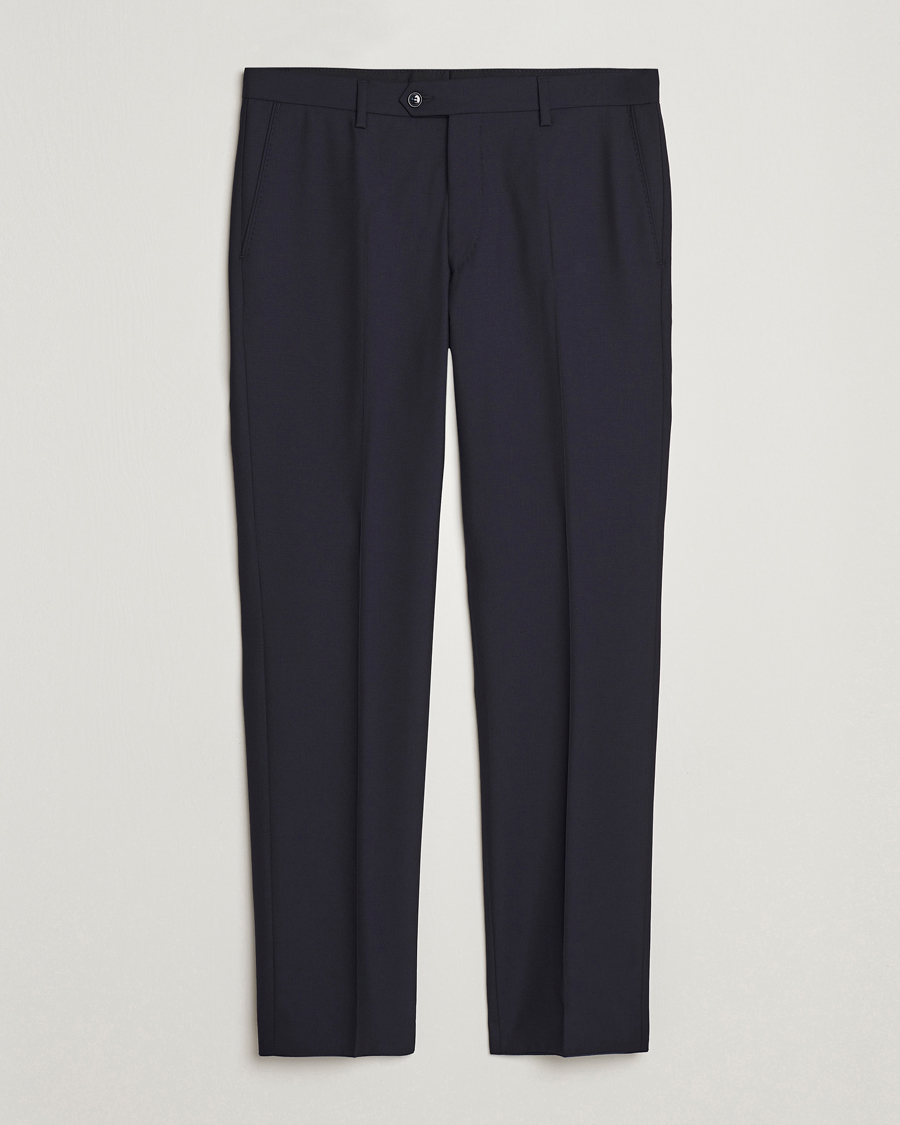 Heren |  | Oscar Jacobson | Diego Wool Trousers Navy