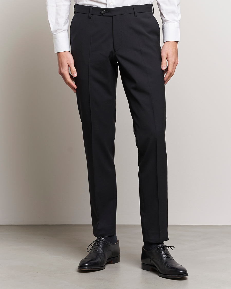 Heren |  | Oscar Jacobson | Diego Wool Trousers Black