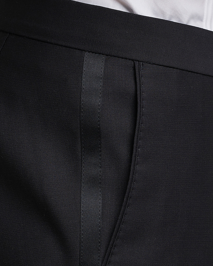 Heren | Blazers | Oscar Jacobson | Elder Wool Tuxedo Blazer Black