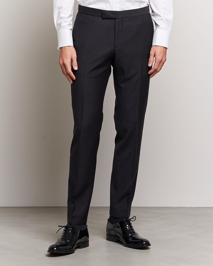 Heren | Broeken | Oscar Jacobson | Duke Wool Trousers Black