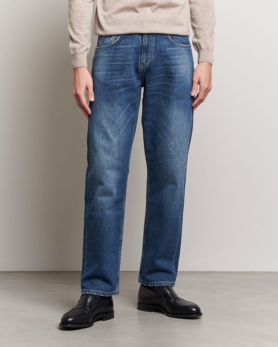 Heren |  | Oscar Jacobson | Johan Cotton Stretch Jeans Vintage Wash