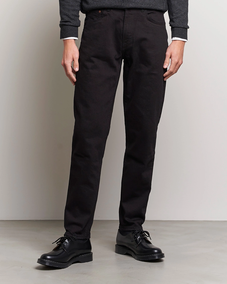 Heren | Tapered fit | Oscar Jacobson | Karl Cotton Stretch Jeans Black