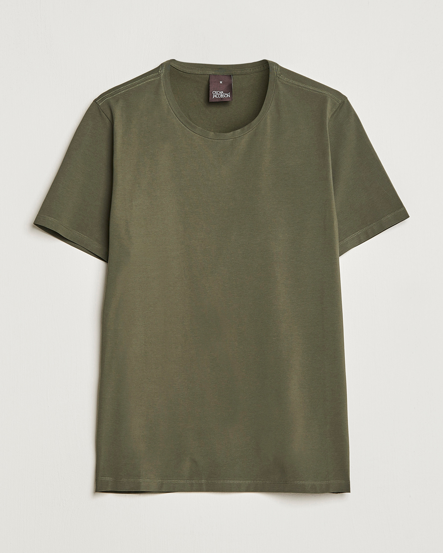 Heren | T-shirts | Oscar Jacobson | Kyran Cotton T-shirt S-S Green