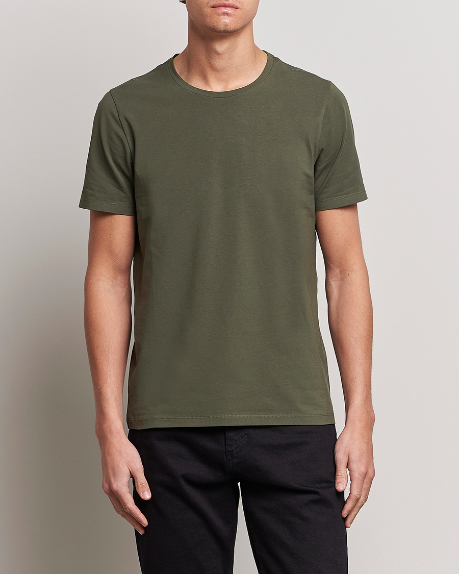 Heren |  | Oscar Jacobson | Kyran Cotton T-shirt S-S Green