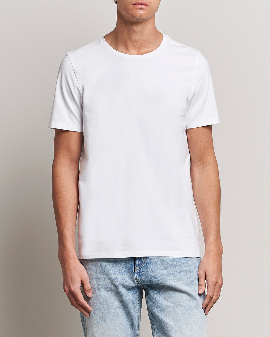 Heren | T-shirts | Oscar Jacobson | Kyran Cotton T-shirt S-S White